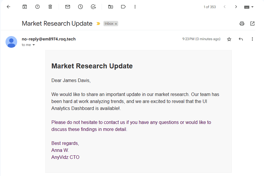 email for market reasearch group